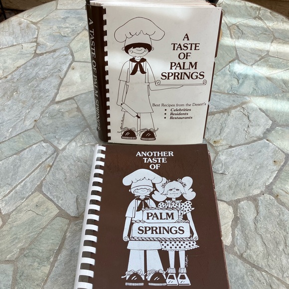 2 VTG Cook Books A Taste of Palm Springs & Another Taste Of PS 1982 & 1987 - Picture 1 of 11
